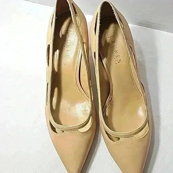 Ralph Lauren Beige Women's Heels - Picture 1 of 11
